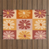 70's Daisy Bloom Outdoor Rug
