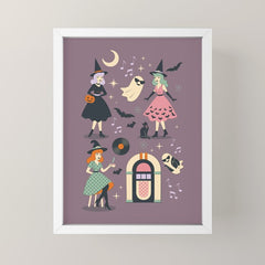 50s Witch Vibes Mini Art Print