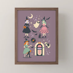 50s Witch Vibes Mini Art Print