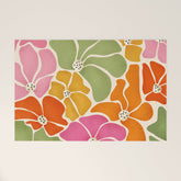 70's Florals Welcome Mat