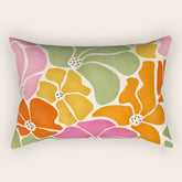 70's Florals Rectangular Pillow