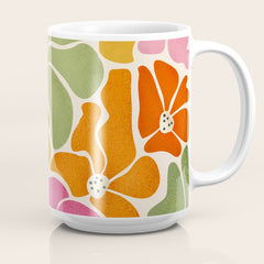 70's Florals Coffee Mug