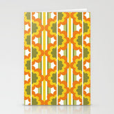 70's Summer' Orange Yellow Green Stationery Card