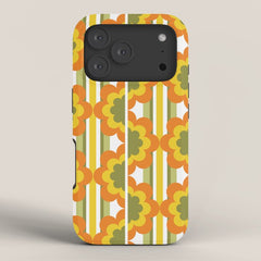 70's Summer' Orange Yellow Green iPhone Case