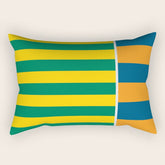 1970s Retro Stripes Rectangular Pillow