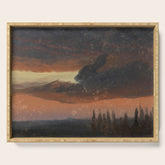 "Cloud Study over Poplars" by Knud Baade, circa 1830s-1840s Serving Tray