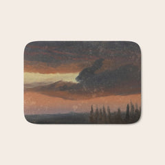 "Cloud Study over Poplars" by Knud Baade, circa 1830s-1840s Bath Mat