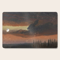 "Cloud Study over Poplars" by Knud Baade, circa 1830s-1840s Cutting Board