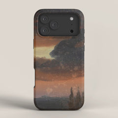 "Cloud Study over Poplars" by Knud Baade, circa 1830s-1840s iPhone Case