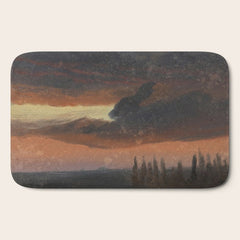 "Cloud Study over Poplars" by Knud Baade, circa 1830s-1840s Bath Mat