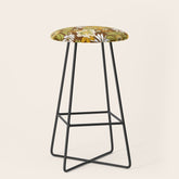 70s Retro Flower Power boho pattern Stool