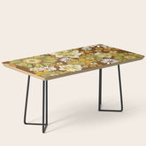 70s Retro Flower Power boho pattern Coffee Table