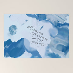 "Here's To Finding Joy, Every Day On The Journey" Welcome Mat