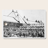 "The Starting Gate" Saratoga Springs Race Course Track Cutting Board