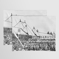 "The Starting Gate" Saratoga Springs Race Course Track Placemat