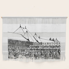 "The Starting Gate" Saratoga Springs Race Course Track Wall Hanging