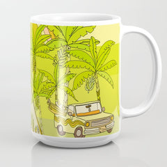 a frame simple living // banana pancakes // retro surf art by surfy birdy Coffee Mug