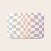 2014 gradient checked warp Bath Mat
