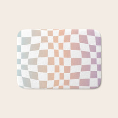 2014 gradient checked warp Bath Mat