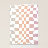 2014 gradient checked warp Stationery Card