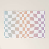2014 gradient checked warp Welcome Mat
