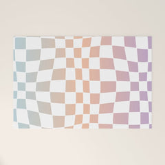 2014 gradient checked warp Welcome Mat