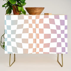 2014 gradient checked warp Credenza