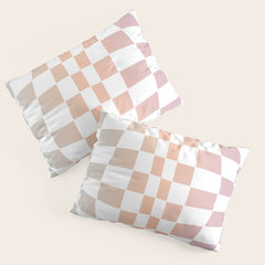 2014 gradient checked warp Pillow Sham