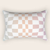2014 gradient checked warp Rectangular Pillow