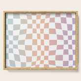 2014 gradient checked warp Serving Tray