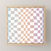 2014 gradient checked warp Mini Art Print