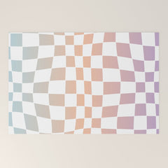 2014 gradient checked warp Welcome Mat