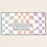 2014 gradient checked warp Desk Mat