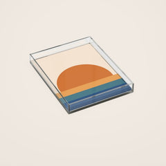 70's Retro Sunset Acrylic Tray