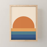 70's Retro Sunset Mini Art Print