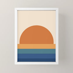 70's Retro Sunset Mini Art Print