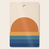 70's Retro Sunset Cutting Board