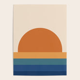70's Retro Sunset Poster