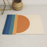 70's Retro Sunset Rug