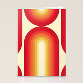70s Retro Sun Stationery Card