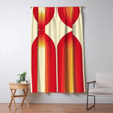 70s Retro Sun Window Curtain
