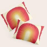 70s Retro Sun Pillow Sham