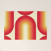 70s Retro Sun Welcome Mat
