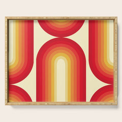 70s Retro Sun Serving Tray