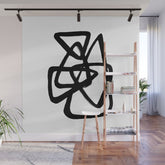 A Family Of Five White Background Wall Mural