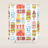 90s Drinks Shower Curtain