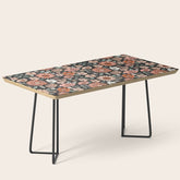 70s flowers - 70s, retro, spring, floral, florals, floral pattern, retro flowers, boho, hippie, earthy, muted Coffee Table