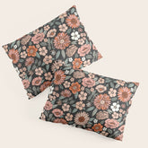 70s flowers - 70s, retro, spring, floral, florals, floral pattern, retro flowers, boho, hippie, earthy, muted Pillow Sham