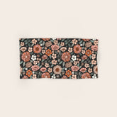 70s flowers - 70s, retro, spring, floral, florals, floral pattern, retro flowers, boho, hippie, earthy, muted Bath Towel