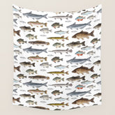 A Few Freshwater Fish Wall Tapestry